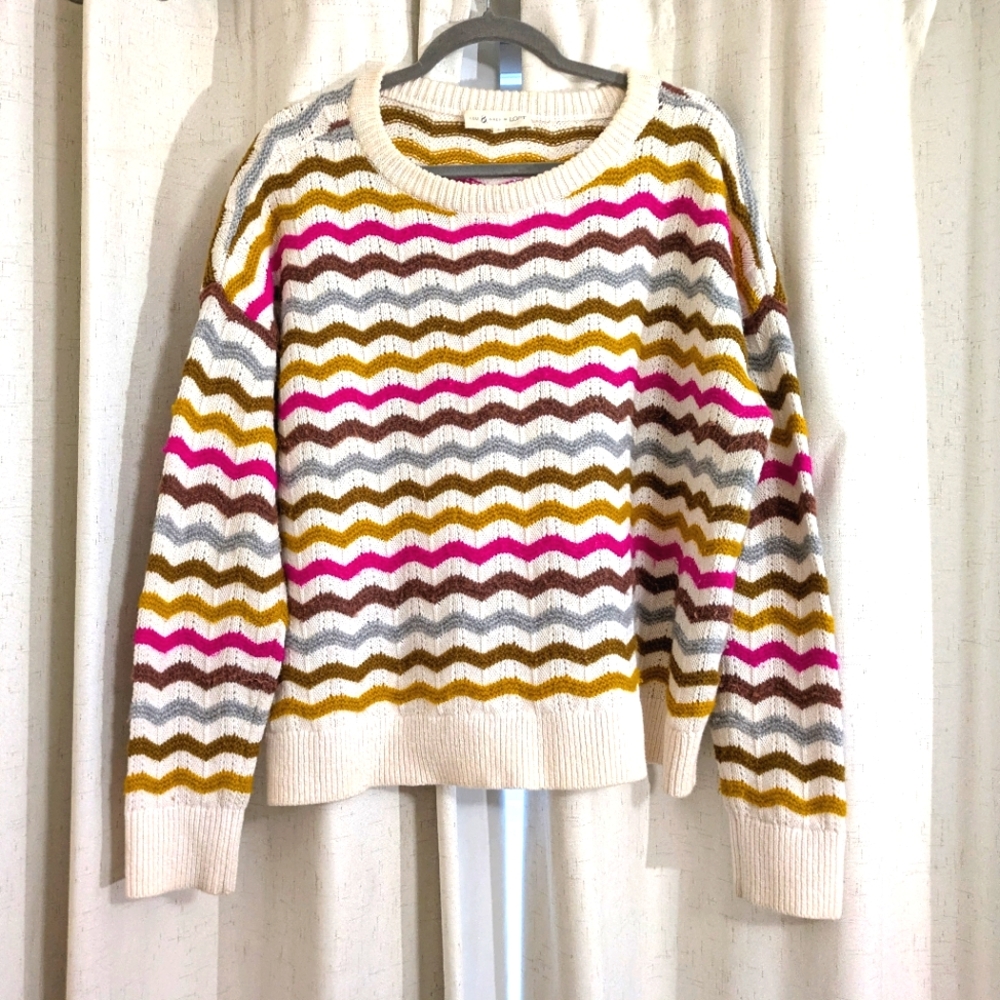 Lou&Grey for Loft Multicolored striped Sweater